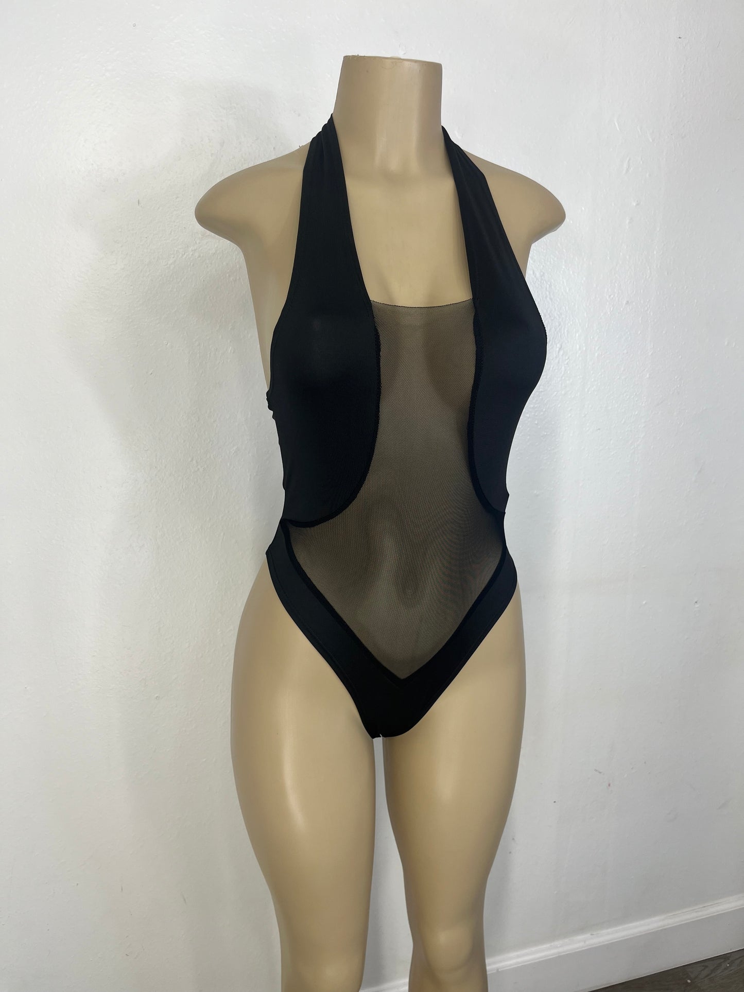 Black Onesie Swim Set