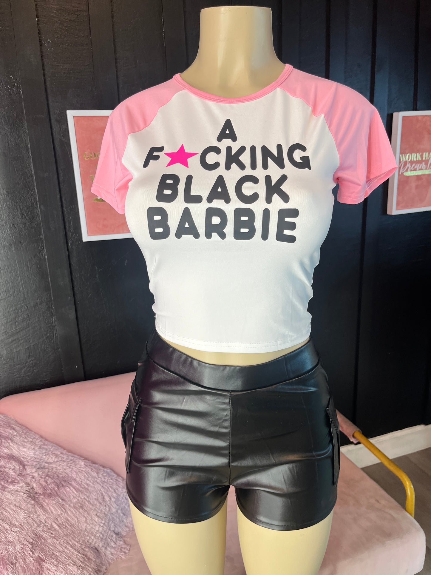 A fxcking black barbie top