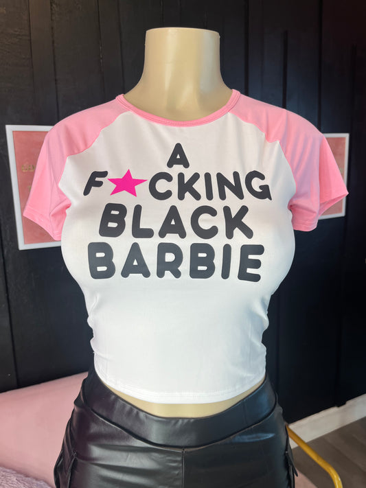 A fxcking black barbie top